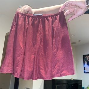 Brandy Melville Maroon skirt